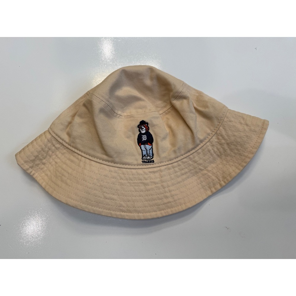 Melon Wear Detroit Tigers National Coney Island Tan Bucket Hat Khaki Cotton